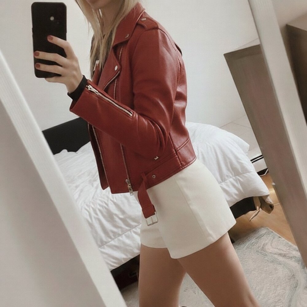 Levi's Faux Leather Fashion Belted Moto Jacket